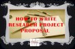 How to write Research project Proposal