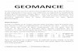 Geomancie géomancie geomancy