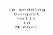 10 Wedding Banquet Halls in Mumbai