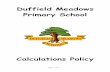 Duffield Meadows Calculations Policy