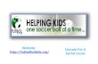 Futbolforkids donating football for kids