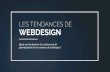 Les tendances de webdesign