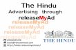 The Hindu Newspaper Ad booking through releaseMyAd