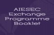 AIESEC PHES exchange programme booklet