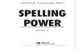Spelling Power Workbook - Teacher Annotated Edition