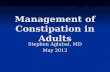 Assessment of Constipation in Adults