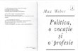 Weber Max - Politica, o Vocaţie Şi o Profesie