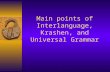 Main Points of Interlanguage_ Krashen_ And