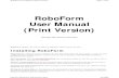 Robo Form Manual