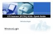 LTE Scanner(PCTEL) Quick Guide for XCAL