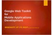Google Web Toolkit for Mobile Applications Development