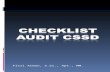 Checklist Audit Cssd
