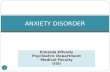 Anxiety Disorder Newest