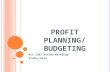 Acc 2203 Workshop Budgeting