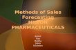 Methods of Sales Forecasting HILTON PHARMACEUTICALS