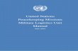 United Nations Peacekeeping Missions Military Logistics Unit Manual