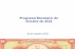 Programa Monetario 2015