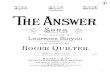 Roger Quilter - The Answer
