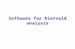 Software for Rietveld analysis. FullProf Suite The FullProf Suite (for Windows and Linux) is formed by a set of crystallographic programs (FullProf, WinPLOTR,