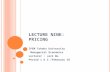 L ECTURE N INE : P RICING IPEM Tohoku University Managerial Economics Lecturer : Jack Wu Period 1 & 2 /February 18.