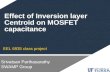 EEL 6935 class project Effect of Inversion layer Centroid on MOSFET capacitance Srivatsan Parthasarathy SWAMP Group.