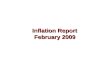 Inflation Report February 2009. Output and supply.