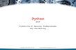 Strategic Security, Inc. ©  Python 2014 Python For IT Security Professionals By: Joe McCray.