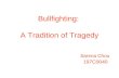 Bullfighting: A Tradition of Tragedy Sarena Chou 197C0040.