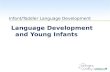 WestEd.org Infant/Toddler Language Development Language Development and Young Infants.