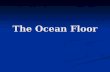 The Ocean Floor. Studying the Ocean Floor Scientists use sonar to determine the oceans depth Scientists use sonar to determine the oceans depth The sound.