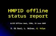 HMPID offline status report D. Di Bari, L. Molnar, G. Volpe ALICE Offline Week, CERN, 22 June 2009.