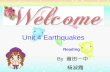 Unit 4 Earthquakes Reading By 莆田一中 杨淑霞. Brainstorm earthquake death injury shake fall Wenchuan earthquake Tangshan earthquake.