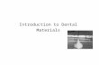 Introduction to Dental Materials. Mohammad AL-Rabab’ah Assistant Professor-Department of Conservative Dentistry BDS, Statutory exam (UK), MFD RCS Ire,