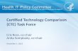 Cris Ross, co-chair Anita Somplasky, co-chair December 1, 2015 Certified Technology Comparison (CTC) Task Force.