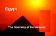 Egypt The Geometry of the Immortal. The pantheon of Egyptian gods.
