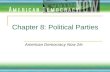 Chapter 8: Political Parties American Democracy Now 2/e.