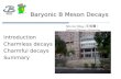 Baryonic B Meson Decays Introduction Charmless decays Charmful decays Summary Min-Zu Wang ( 王名儒 ) National Taiwan University.