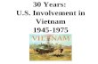 30 Years: U.S. Involvement in Vietnam 1945-1975. The 1940s-1950s Truman & Eisenhower.