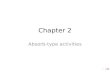23 Chapter 2 Absorb-type activities 1. /23 Reminder In your project you are asked to design a variety (Absorb, Do, and Connect) activities. This chapter.