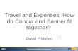 2015 16th Annual PABUG Conference Travel and Expenses: How do Concur and Banner fit together? David P Mullen.
