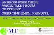TBA. Competition Overview Three Minute Thesis (3MT®) is a research communication competition developed by The University of Queensland (UQ). PhD and Master’s.