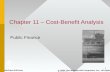 1 Chapter 11 – Cost-Benefit Analysis Public Finance McGraw-Hill/Irwin © 2005 The McGraw-Hill Companies, Inc., All Rights Reserved.
