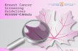 Breast Cancer Screening Guidelines Across Canada Environmental Scan July 2015.