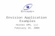 Envision Application Examples Horner APG, LLC February 26, 2008.