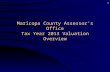 1 Maricopa County Assessor’s Office Tax Year 2013 Valuation Overview.