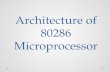 Architecture of 80286 Microprocessor. What is microprocessor? The microprocessor is a multipurpose, programmable device that accepts digital data as input,