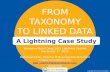 A Lightning Case Study FROMTAXONOMY TO LINKED DATA Taxonomy Boot Camp 2015 Lightning Session November 4 th, 2015 Bob Kasenchak, Director of Business Development.