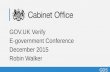 GDS G GOV.UK Verify E-government Conference December 2015 Robin Walker GDS.