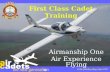 First Class Cadet Training Airmanship One Air Experience Flying 1156 (Whitley Bay) Sqn ATC.