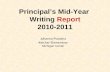 Principal’s Mid-Year Writing Report 2010-2011 Johanna Pscodna Keicher Elementary Michigan Center.
